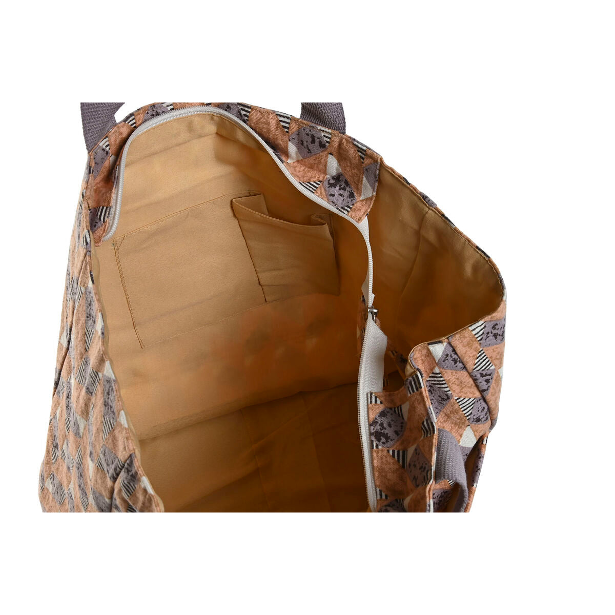 Handtas Dames Home ESPRIT Bruin Turkoois Koraal 55 x 14 x 35 cm (3 Stuks) - Bagage, Tassen - Home ESPRIT