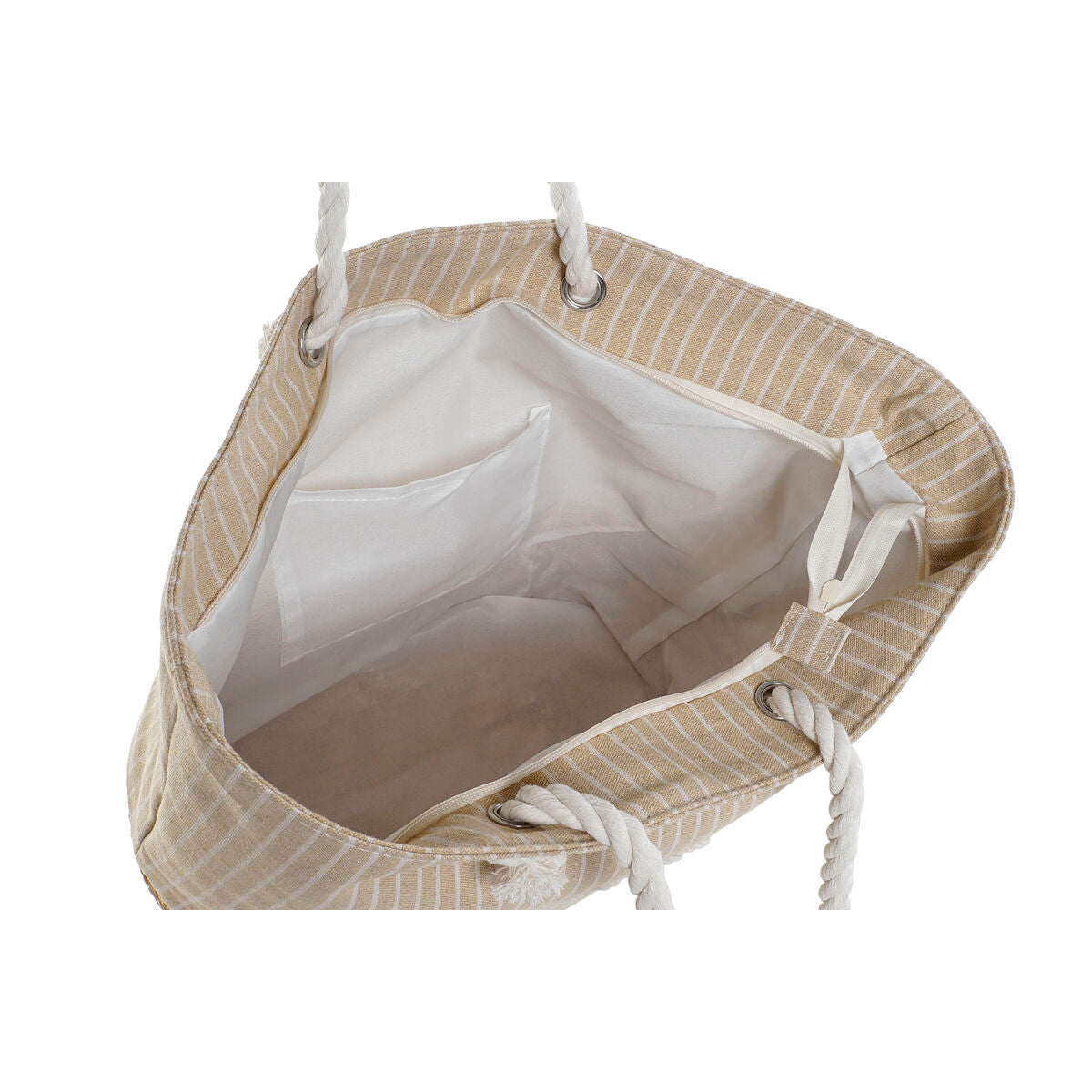 Handtas Dames Home ESPRIT Blauw Beige Natuurlijk 52 x 16 x 33 cm (2 Stuks) - Bagage, Tassen - Home ESPRIT
