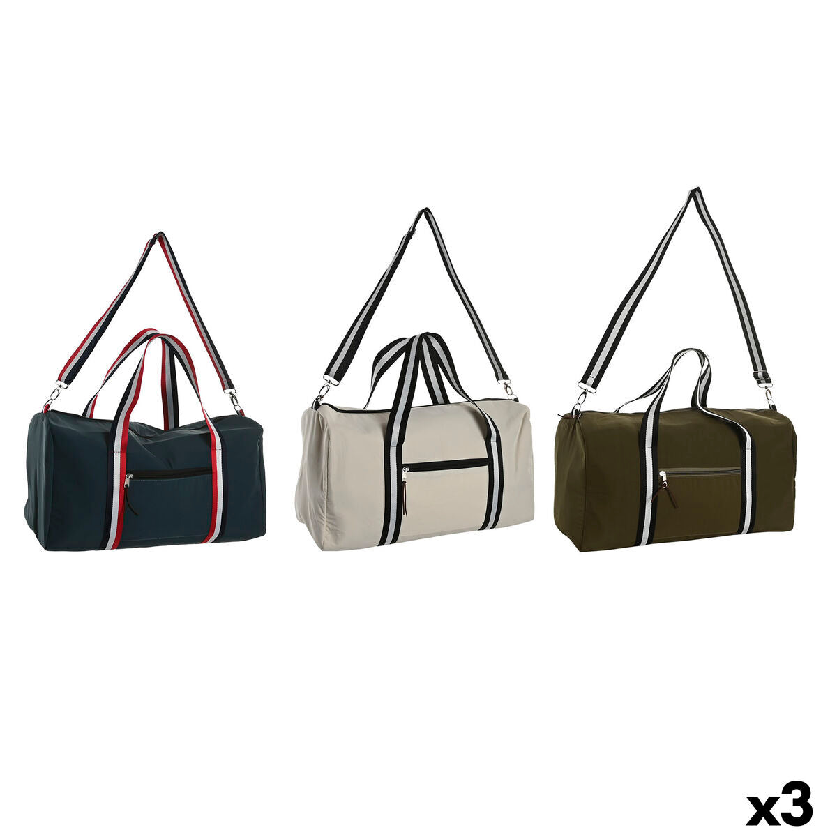 Handtas Dames Home ESPRIT Blauw Groen 26 x 20 x 50 cm (3 Stuks) - Bagage, Tassen - Home ESPRIT