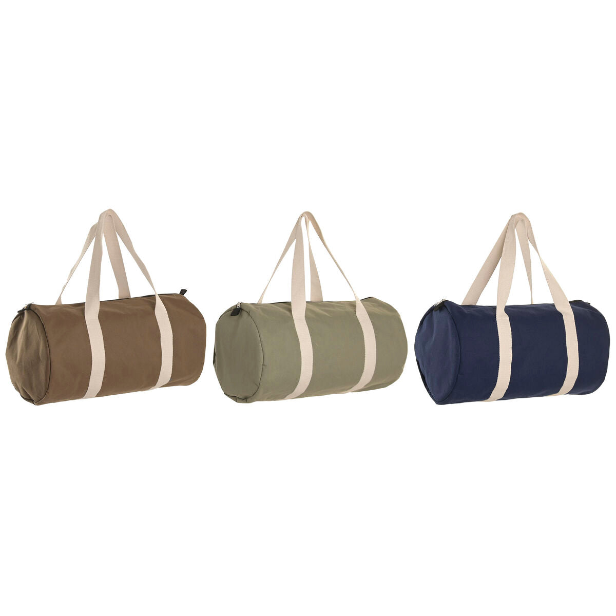 Handtas Dames Home ESPRIT Bruin Groen Marineblauw 50 x 26 x 26 cm (3 Stuks) - Bagage, Tassen - Home ESPRIT