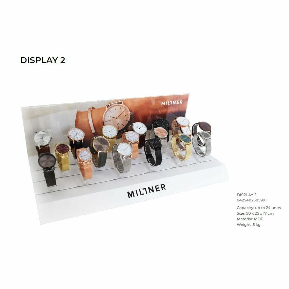 Horloge Heren Millner 8425402505991 (IN OMAGGIO CON 40 OROLOGI (Ø 36 mm) - Klokken, Heren - Millner
