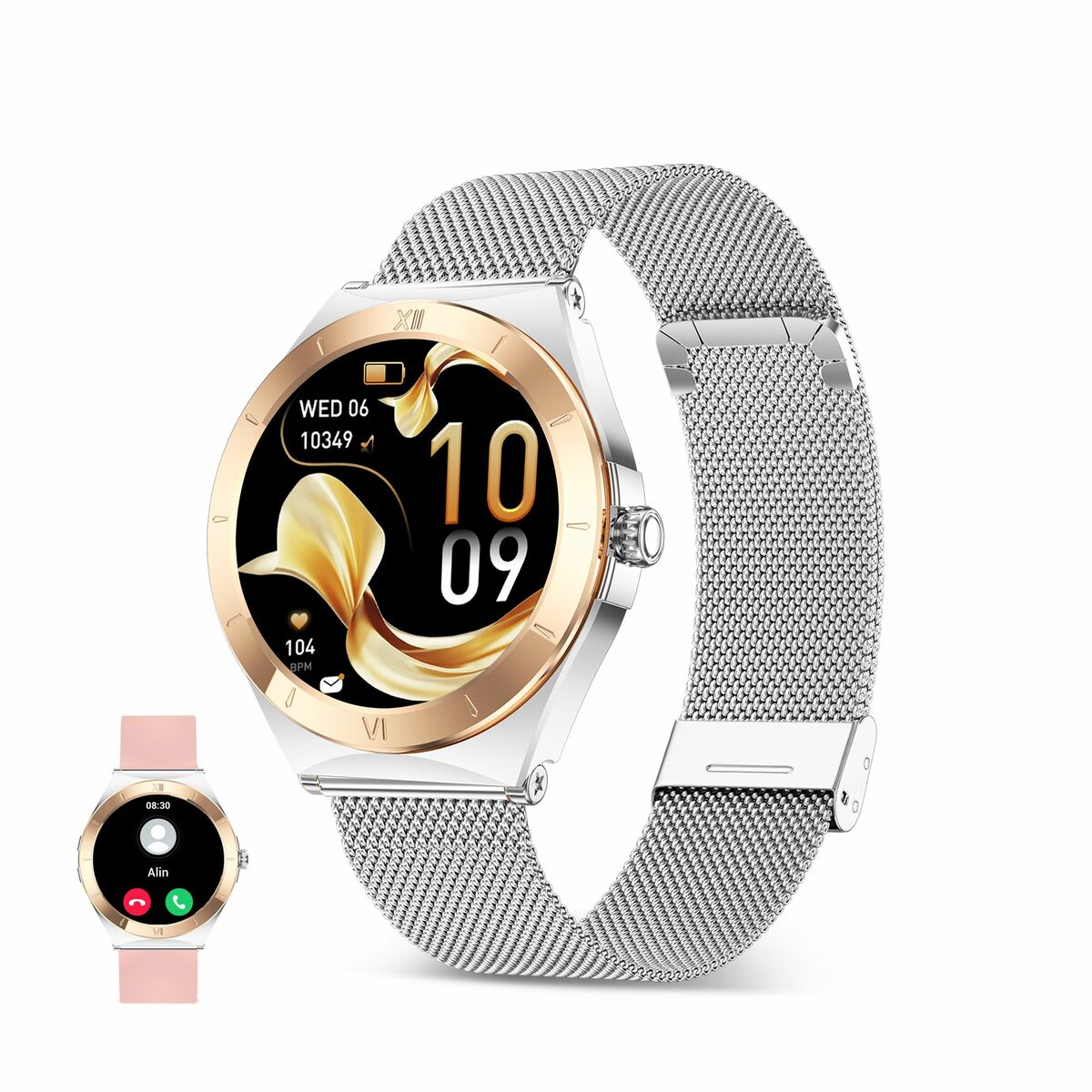 Smartwatch KSIX Lya Zilverkleurig 1,19" - Elektronica - KSIX