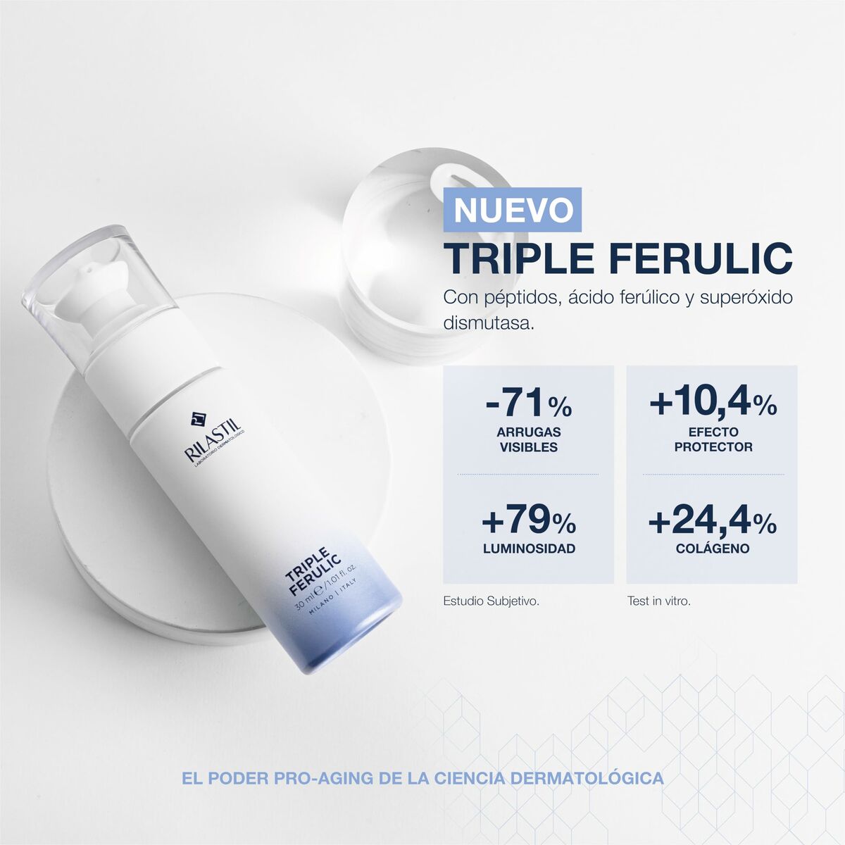 Gezichtsserum Rilastil TRIPLE FERULIC 30 ml - Schoonheid, Huidverzorging - Rilastil