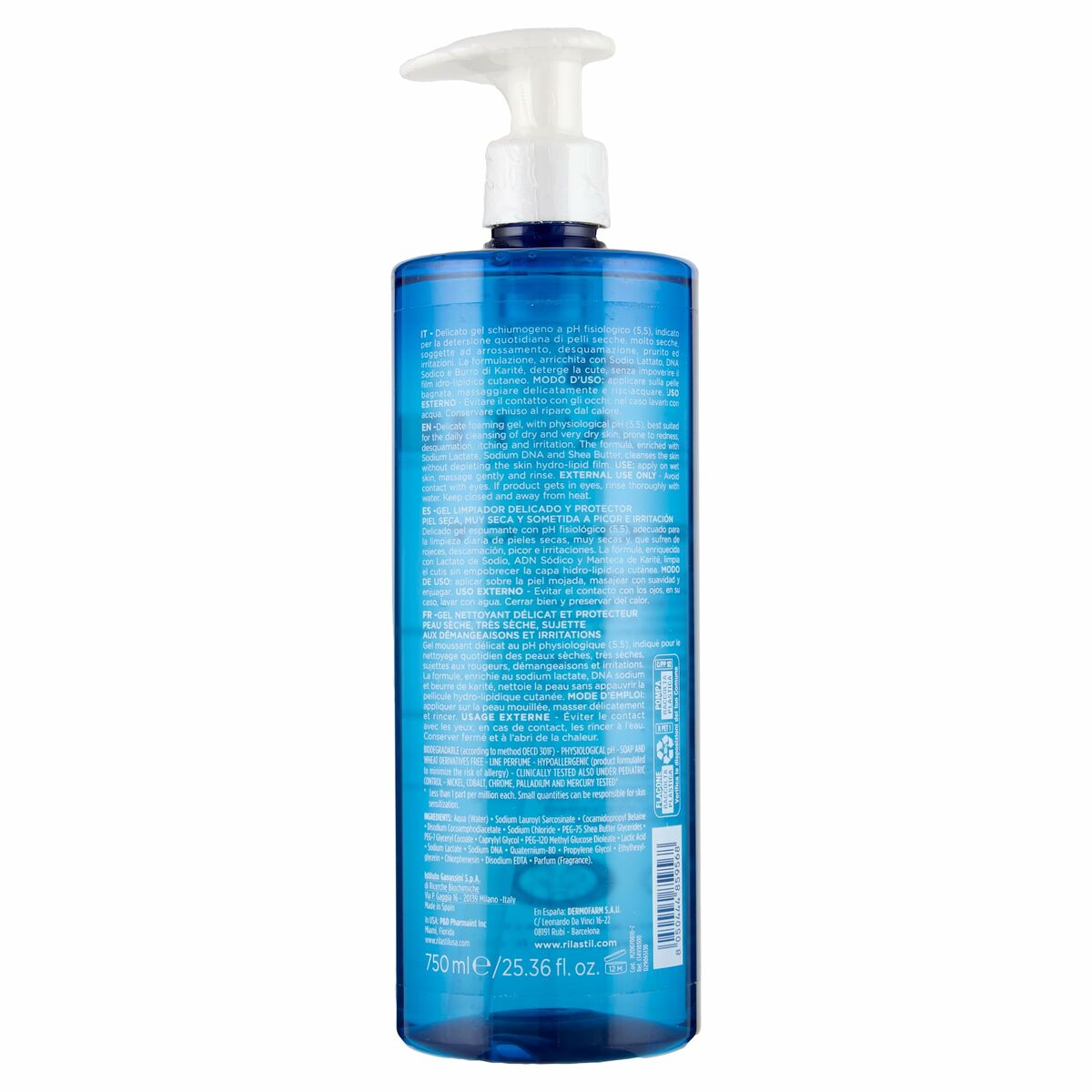 Gezichtsreinigingsgel Rilastil XEROLACT 750 ml - Schoonheid, Huidverzorging - Rilastil