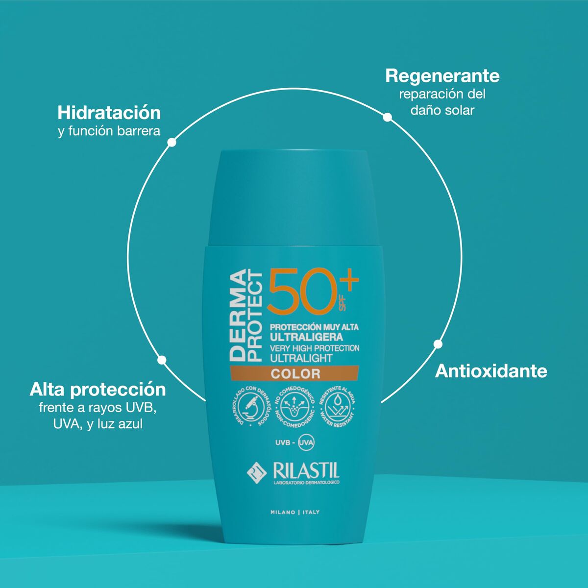 Zonnebrandcrème Rilastil DERMAPROTECT Spf 50+ 50 ml - Schoonheid, Huidverzorging - Rilastil