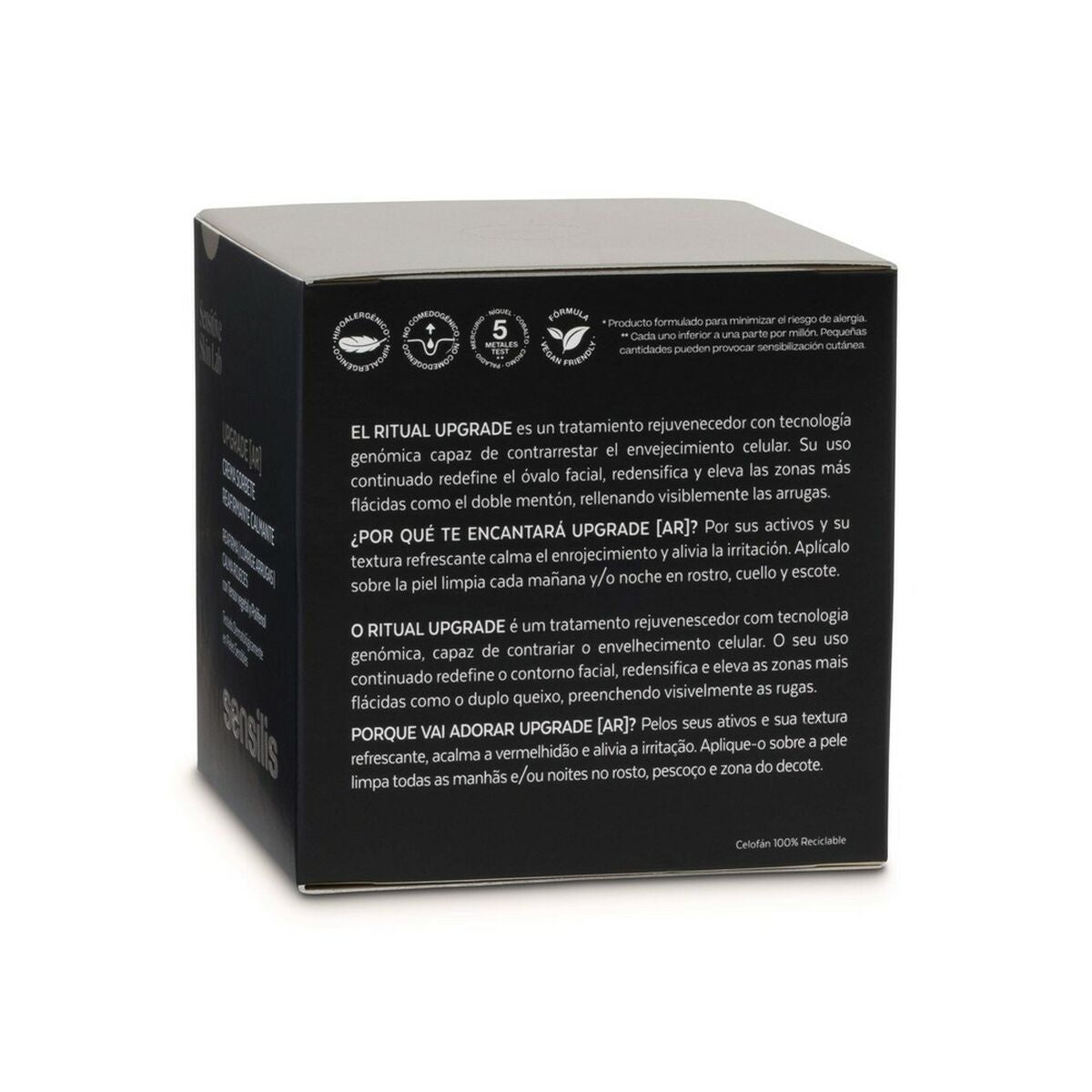 Verzachtende Crème Sensilis Upgrade Ar 50 ml Verstevigende - Schoonheid, Huidverzorging - Sensilis
