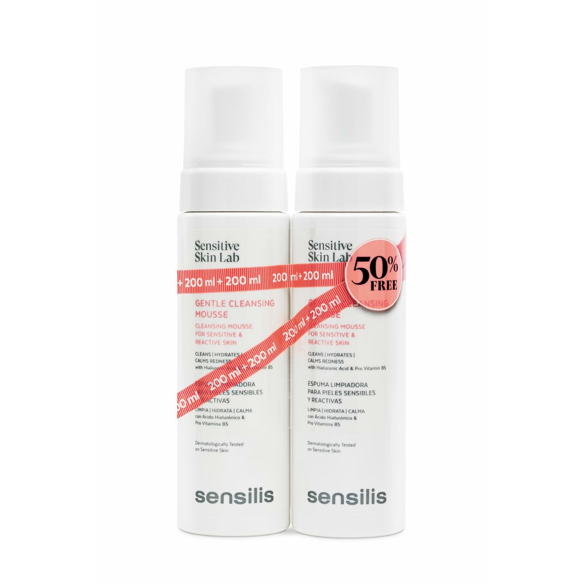 Reinigingsschuim Sensilis   2 x 200 ml Verzachtend - Schoonheid, Huidverzorging - Sensilis
