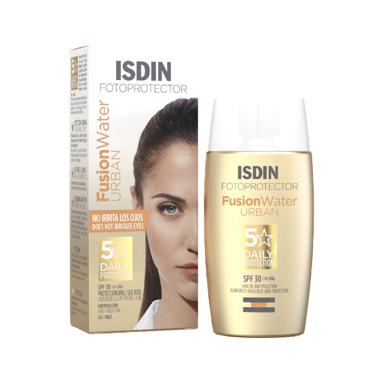 Gezichtszonnecrème Isdin Fusion Water Urban Spf 30 50 ml - Schoonheid, Huidverzorging - Isdin