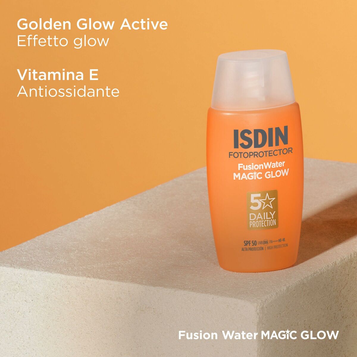 Gezichtszonnecrème Isdin Fusion water magic glow Spf 50 50 ml - Schoonheid, Huidverzorging - Isdin