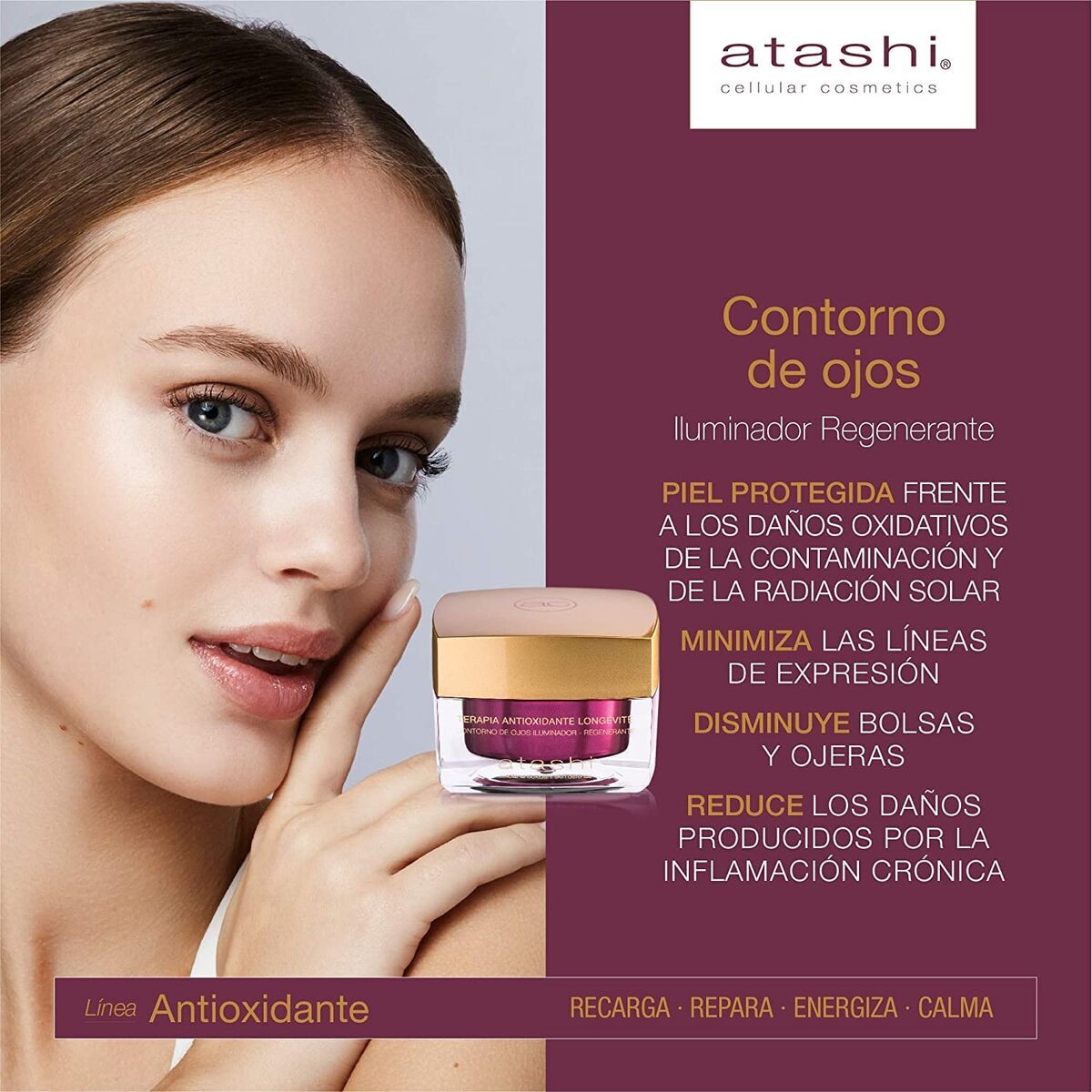 Cosmeticaset voor Dames Atashi RITUAL ANTIOXIDANTE 2 Onderdelen - Schoonheid, Huidverzorging - Atashi