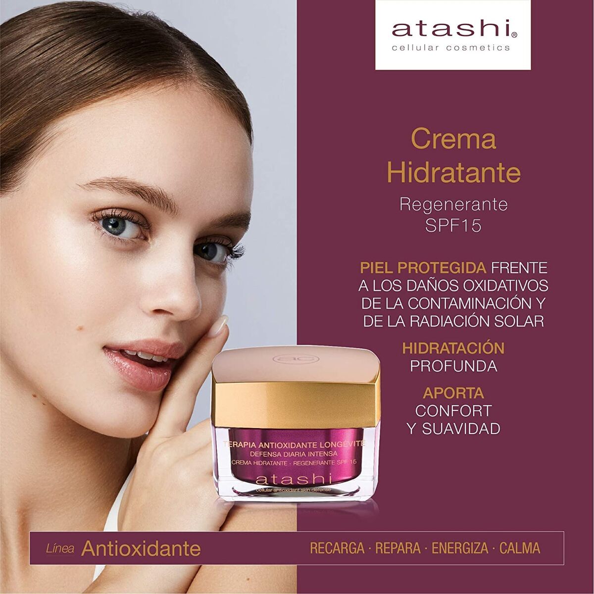 Cosmeticaset voor Dames Atashi RITUAL ANTIOXIDANTE 2 Onderdelen - Schoonheid, Huidverzorging - Atashi