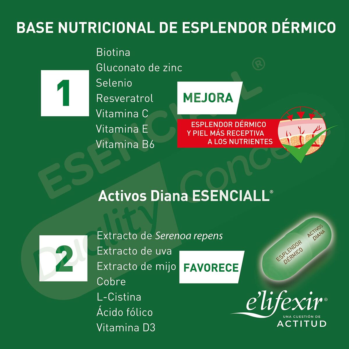 Anti - Haarverlies Kuur Elifexir Esenciall Capsules x 30 (30 Stuks) - Schoonheid, Haarverzorging - Elifexir