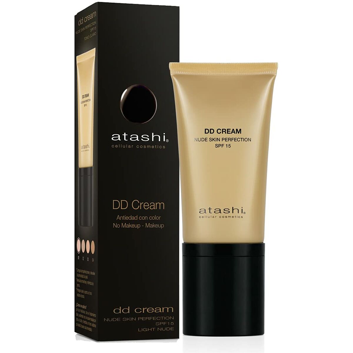 Zonnebrandcrème met Kleur Atashi Celullar Cosmetic Dd Claro Spf 15 50 ml DD Crème - Schoonheid, Huidverzorging - Atashi