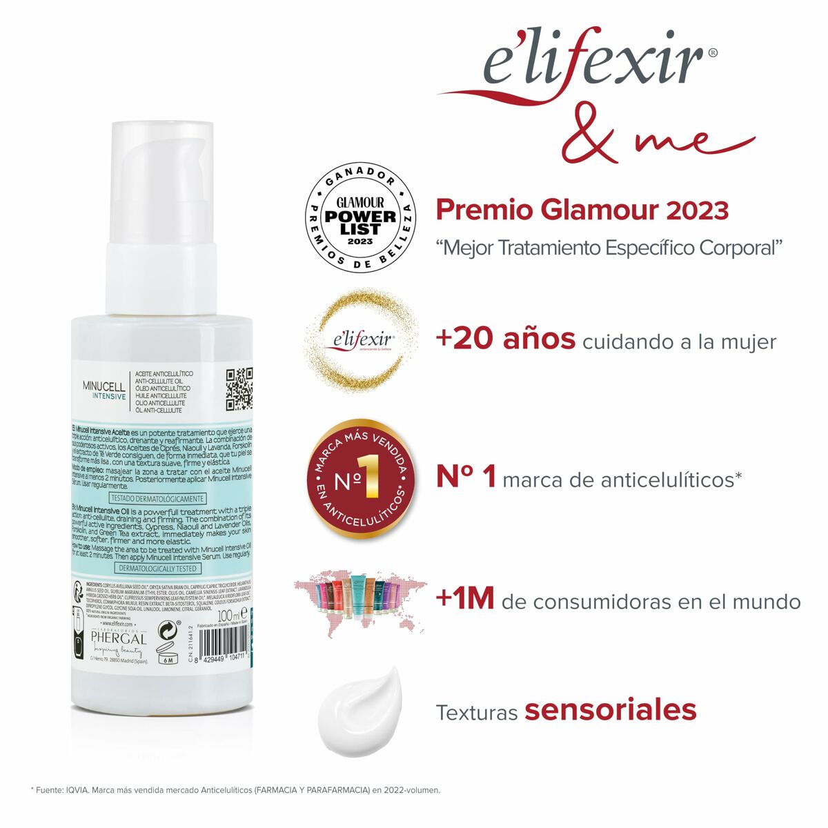 Anti - Cellulitis Lichaamsolie Elifexir Minucell Intensive 100 ml - Schoonheid, Huidverzorging - Elifexir