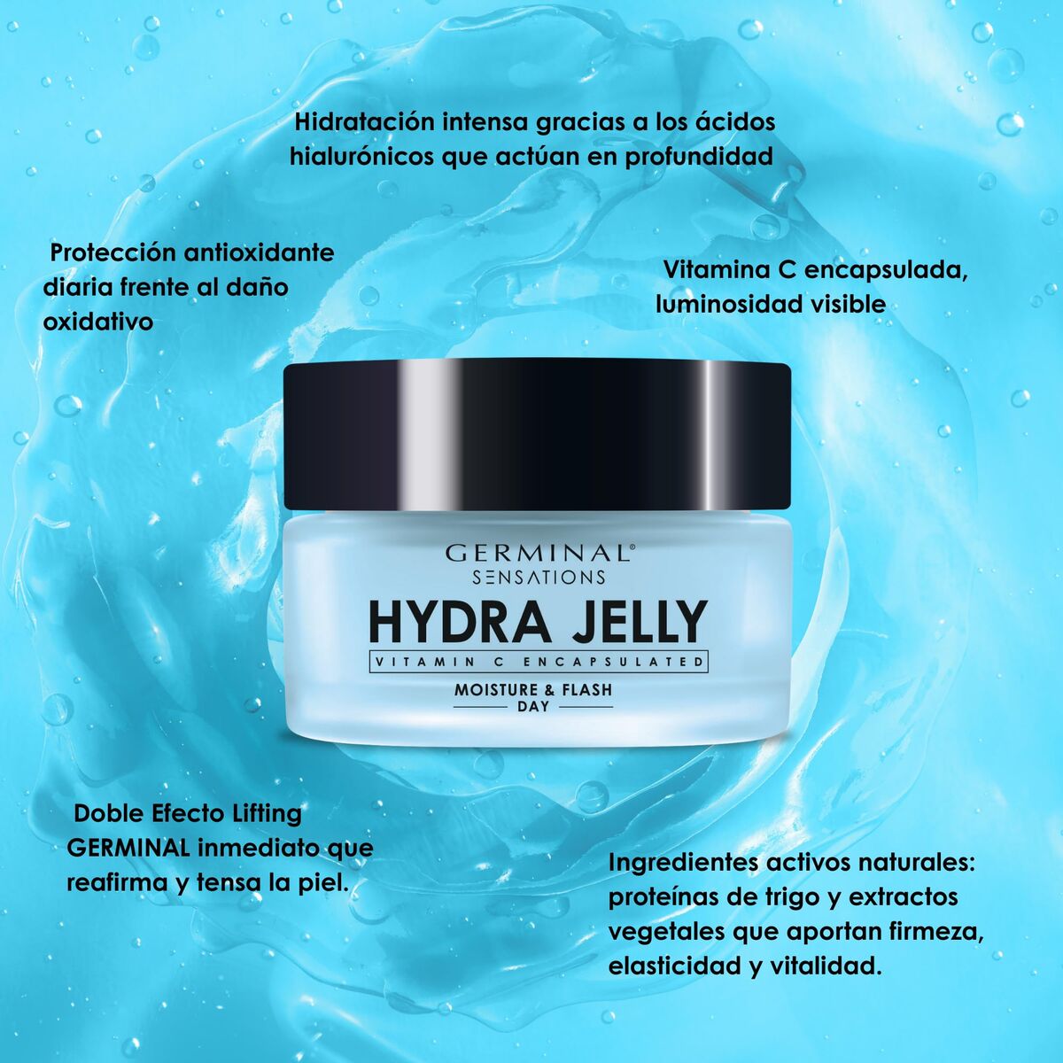 Gezichtscrème Germinal SENSATIONS HYDRA JELLY 50 ml