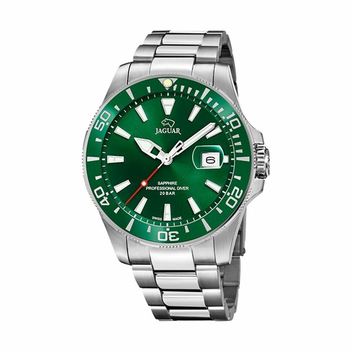 Horloge Heren Jaguar J860/B Groen Zilverkleurig - Klokken, Heren - Jaguar