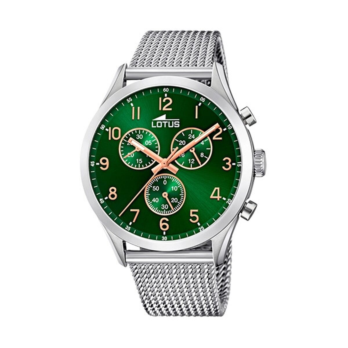 Horloge Heren Lotus 18637/2 Groen Zilverkleurig - Klokken, Heren - Lotus