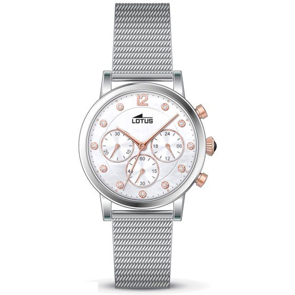 Horloge Heren Lotus 18676/1 Roze Zilverkleurig - Klokken, Heren - Lotus