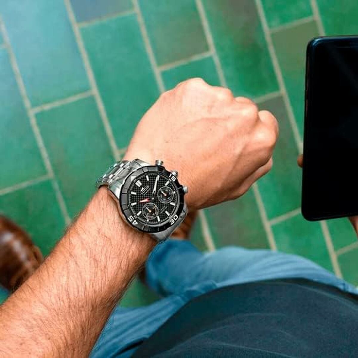 Horloge Heren Lotus 18810/2 Zwart Zilverkleurig - Klokken, Heren - Lotus