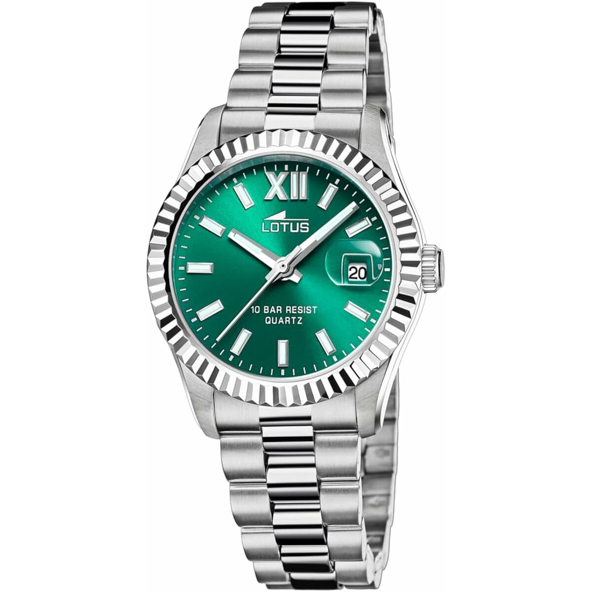 Horloge Heren Lotus 18930/4 Groen Zilverkleurig - Klokken, Heren - Lotus