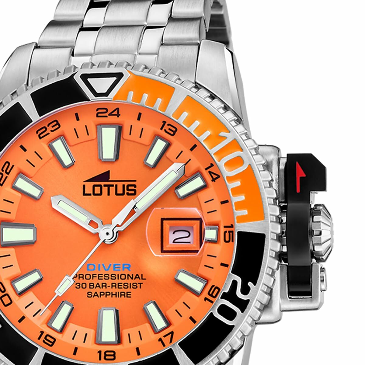 Horloge Heren Lotus 18938/2 Oranje Zilverkleurig - Klokken, Heren - Lotus