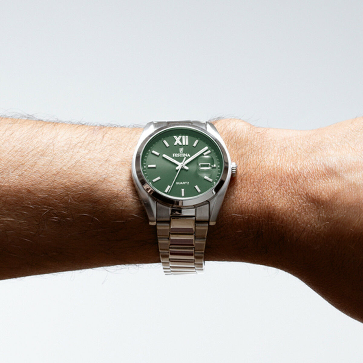 Horloge Heren Festina F20707/5 Groen Zilverkleurig (Ø 40 mm) - Klokken, Heren - Festina