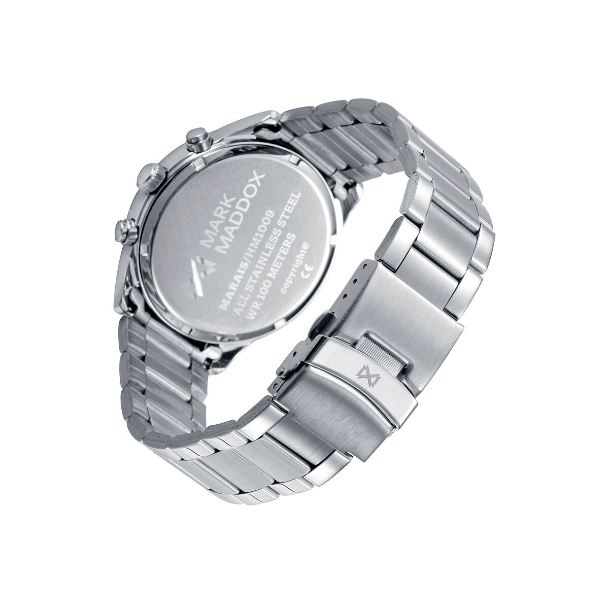 Horloge Heren Mark Maddox HM1009 - 53 Zwart Zilverkleurig (Ø 43 mm) - Klokken, Heren - Mark Maddox