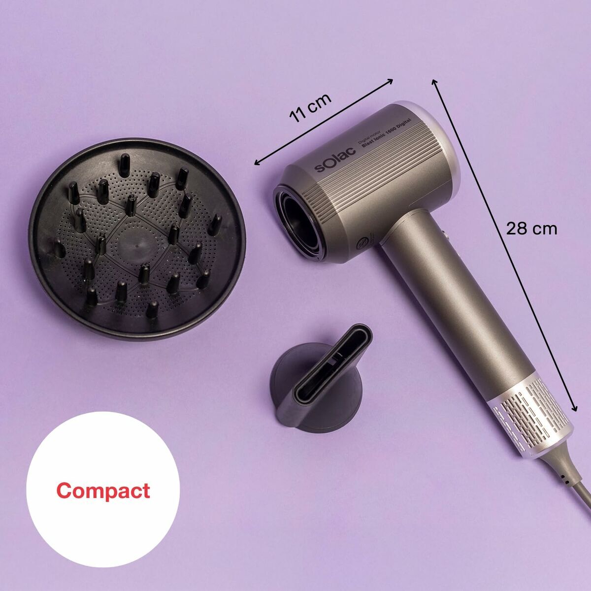 Föhn Solac SB7950 Grijs 1600 W