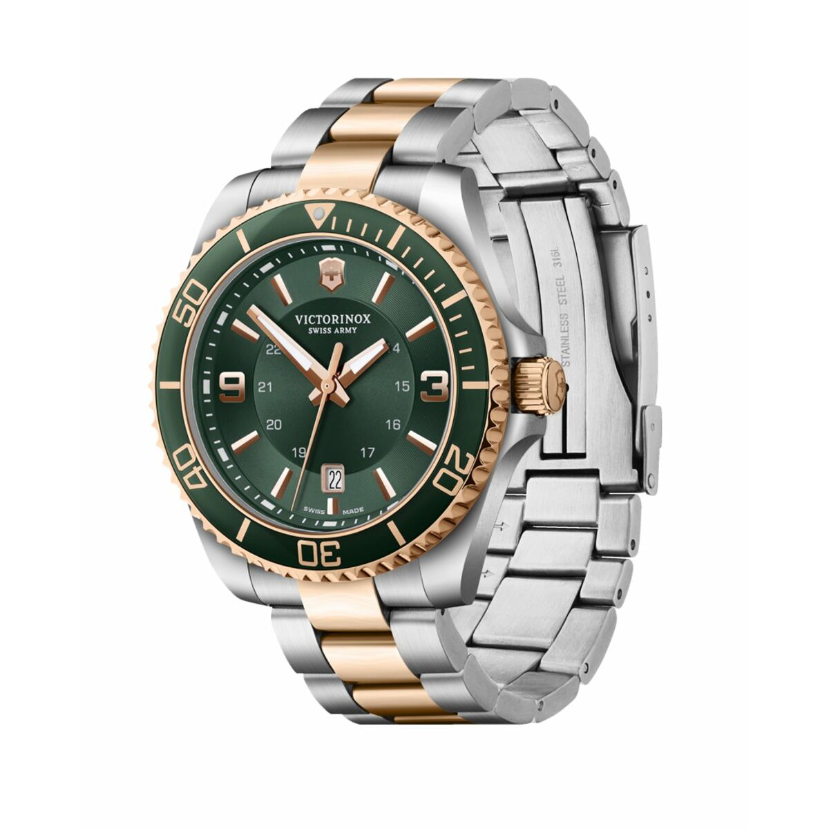 Horloge Heren Victorinox V242008 Groen Zilverkleurig