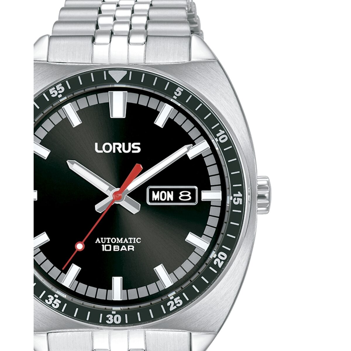 Horloge Heren Lorus RL439BX9 Zwart Zilverkleurig - Klokken, Heren - Lorus