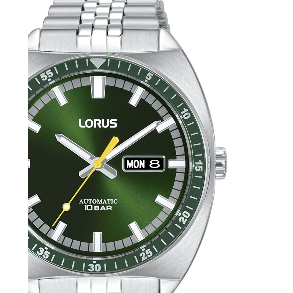 Horloge Heren Lorus RL443BX9 Groen Zilverkleurig - Klokken, Heren - Lorus