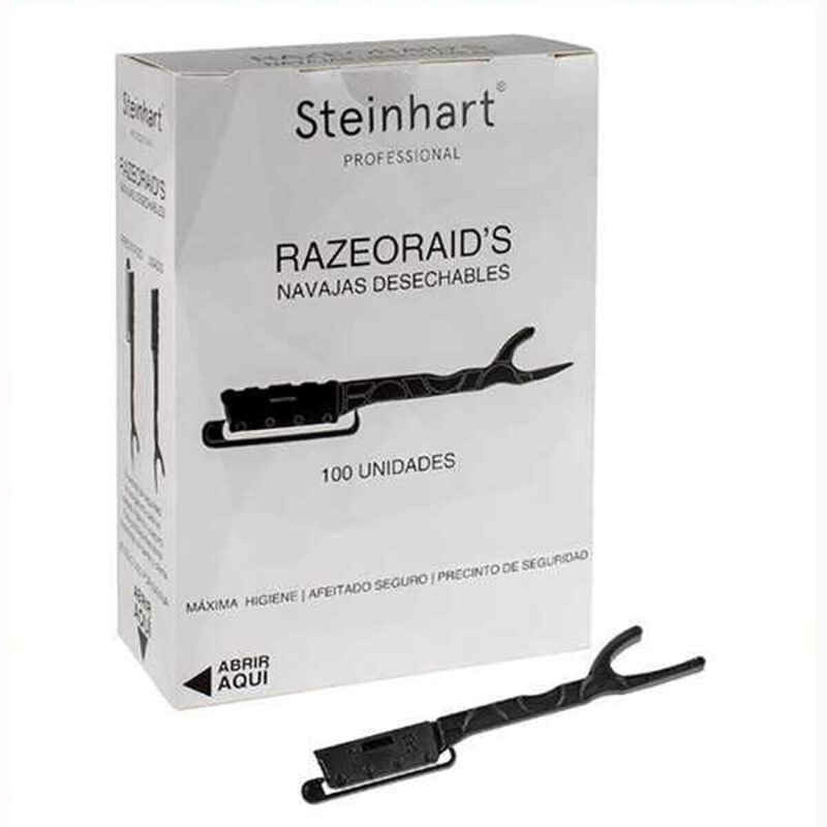 Scheermessen Steinhart Razeoraid's Wegwerp Zwart 100 Stuks (100 uds) - Schoonheid, Haarverzorging - Steinhart