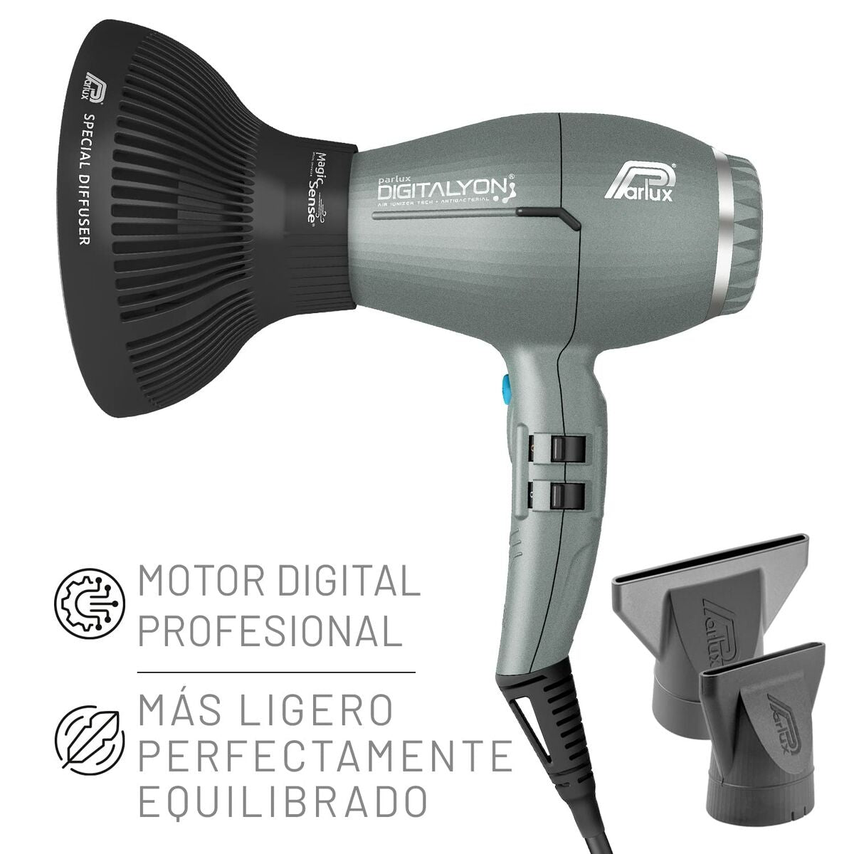 Föhn Parlux Digitalyon Grijs 2400 W - Schoonheid, Haarverzorging - Parlux
