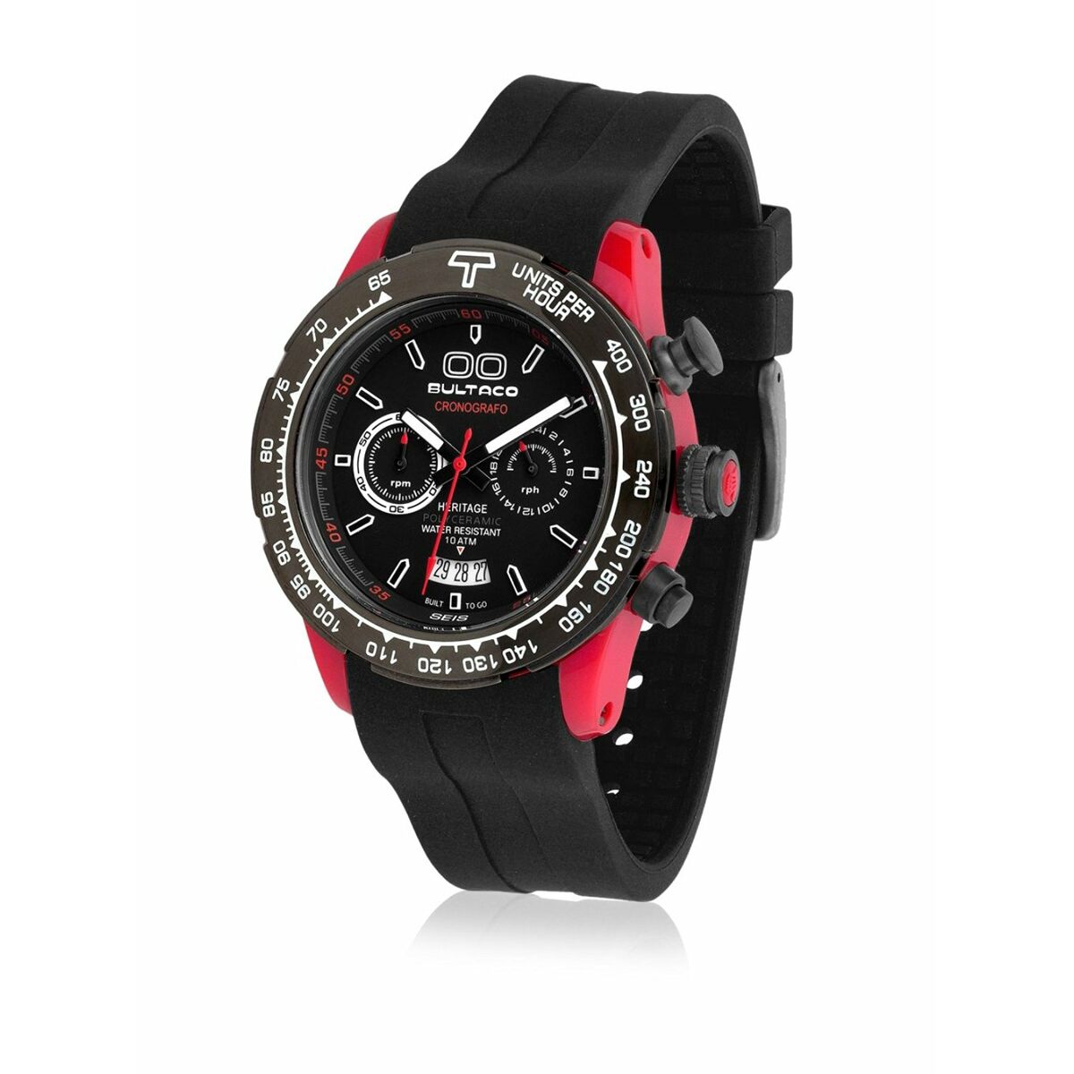 Horloge Heren Bultaco H1PR43C - CB1 (Ø 43 mm) - Klokken, Heren - Bultaco