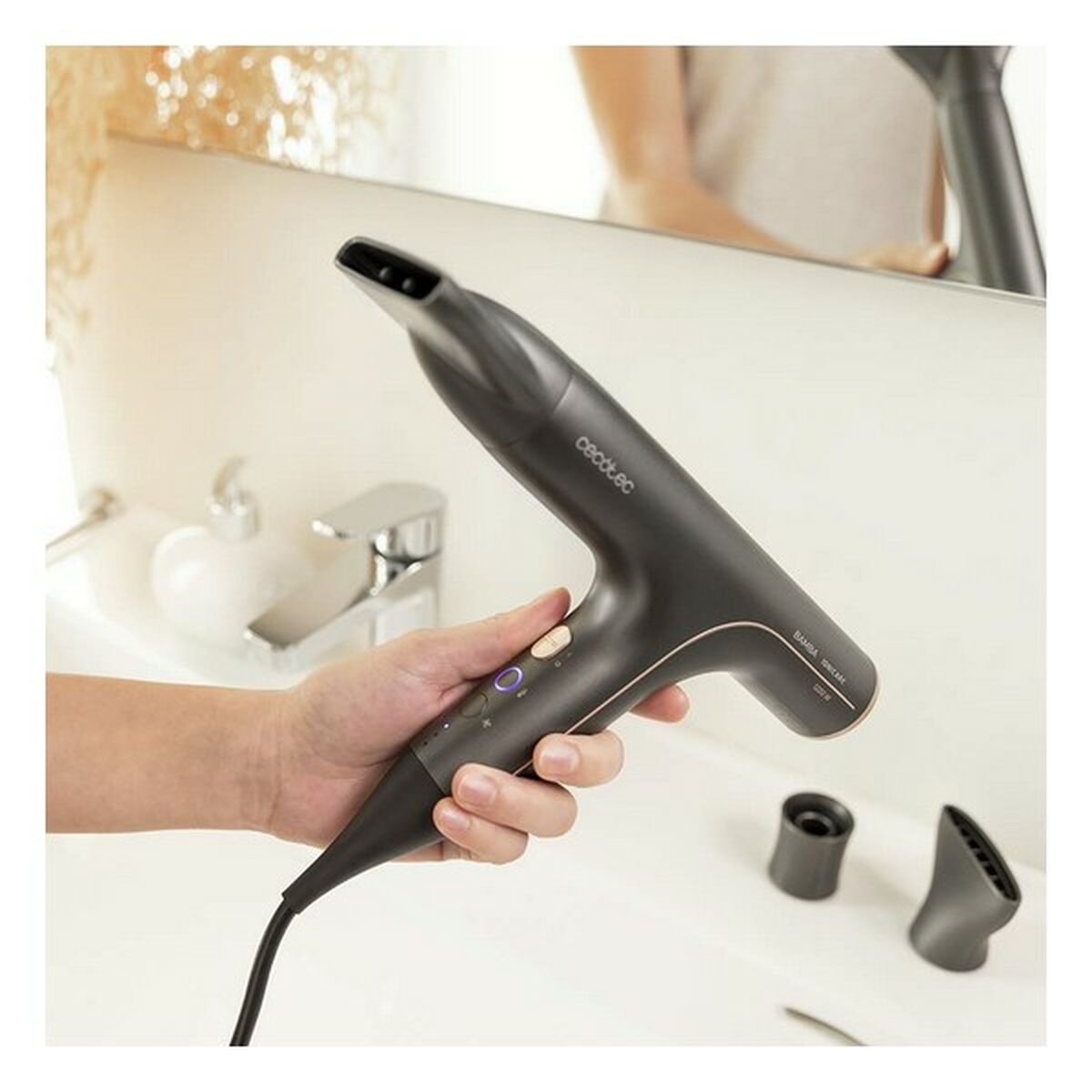 Föhn Cecotec IoniCare 6000 Rockstar Soft Zwart 1200 W - Schoonheid, Haarverzorging - Cecotec