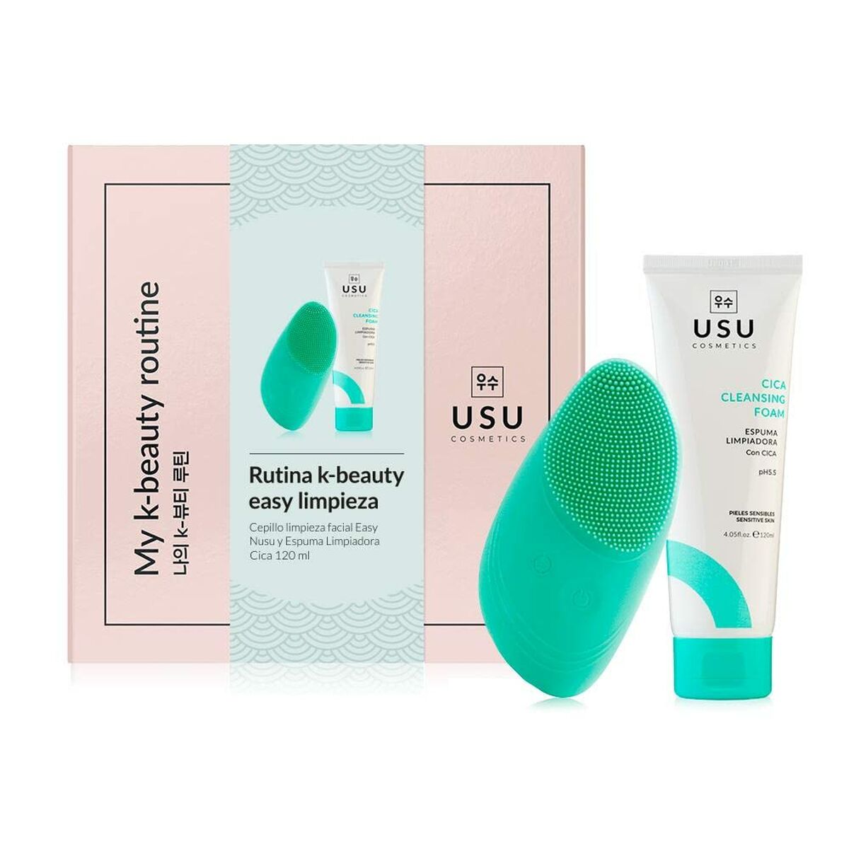 Unisex Cosmetica Set USU Cosmetics My K - Beauty Easy Rutine 2 Onderdelen - Schoonheid, Huidverzorging - USU Cosmetics
