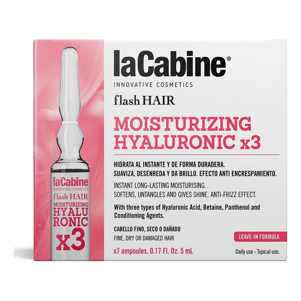 Ampullen laCabine Flash Hair Hydraterend Hyaluronzuur (7 pcs)