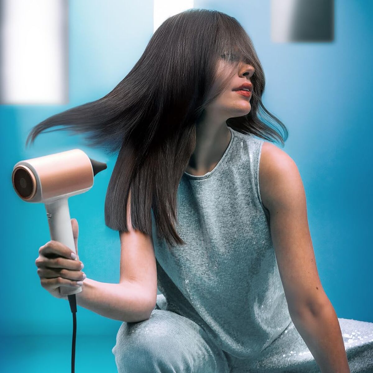 Cecotec Föhn DryGlam Nano Plasma 1600W Ionisator Stil Zwart Brushless