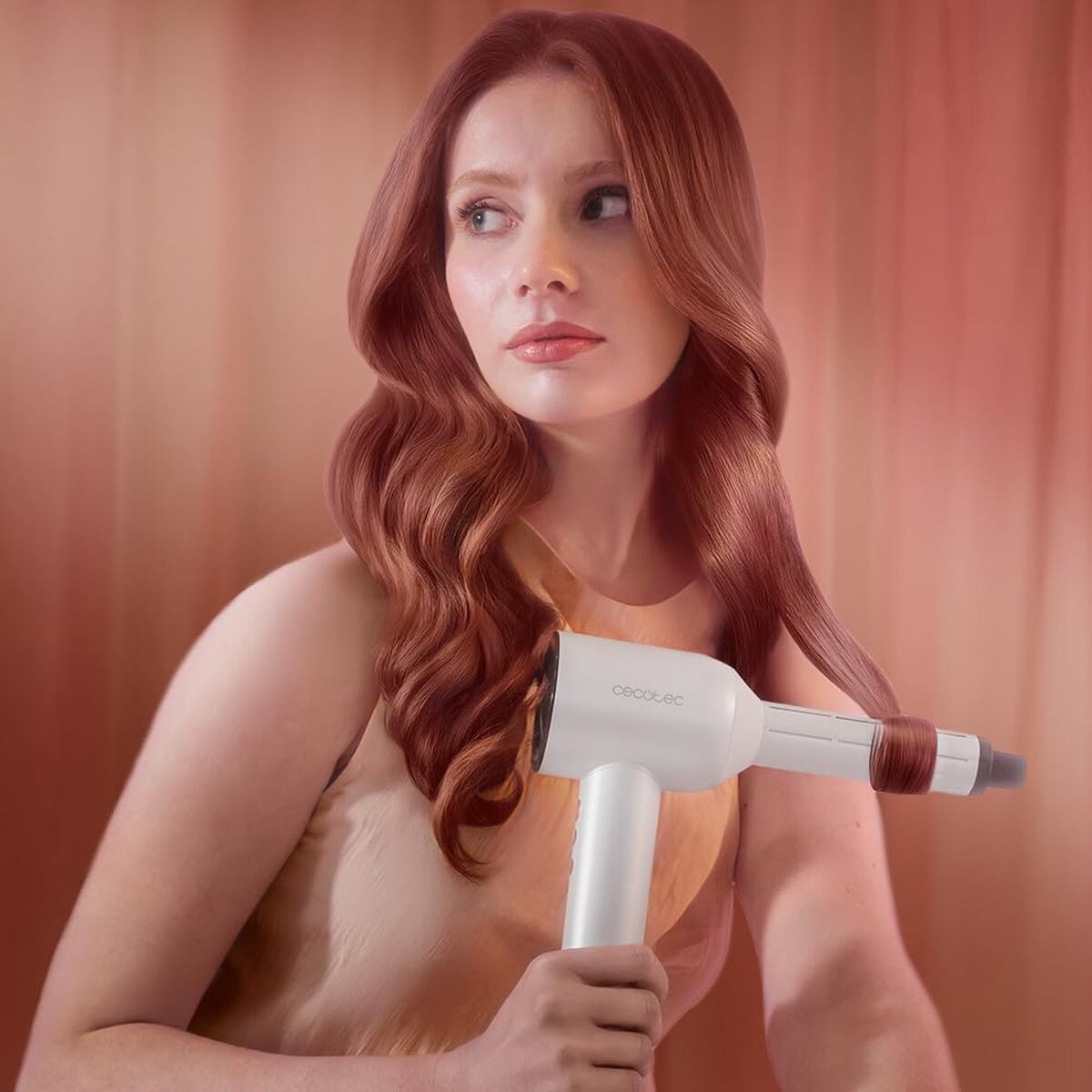 Föhn Cecotec DryGlam Waves Champagne 1600 W Champagne