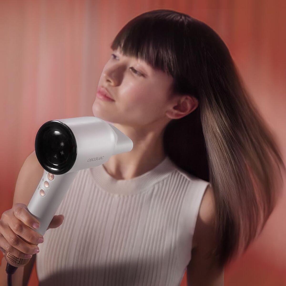 Föhn Cecotec DryGlam Waves Champagne 1600 W Champagne