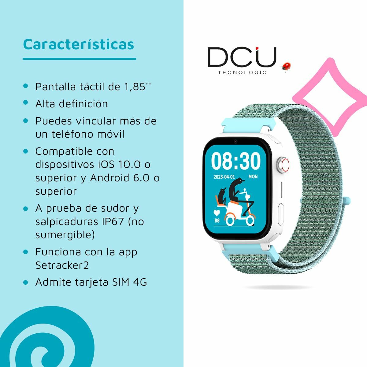 Smartwatch DCU 34159052 Zwart - Elektronica - DCU Tecnologic