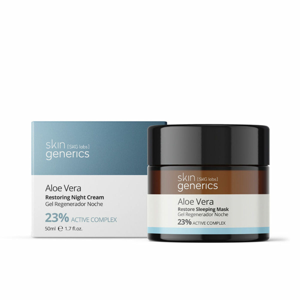Gezichtsgel Skin Generics Aloe Vera 50 ml Regenererend - Schoonheid, Huidverzorging - Skin Generics