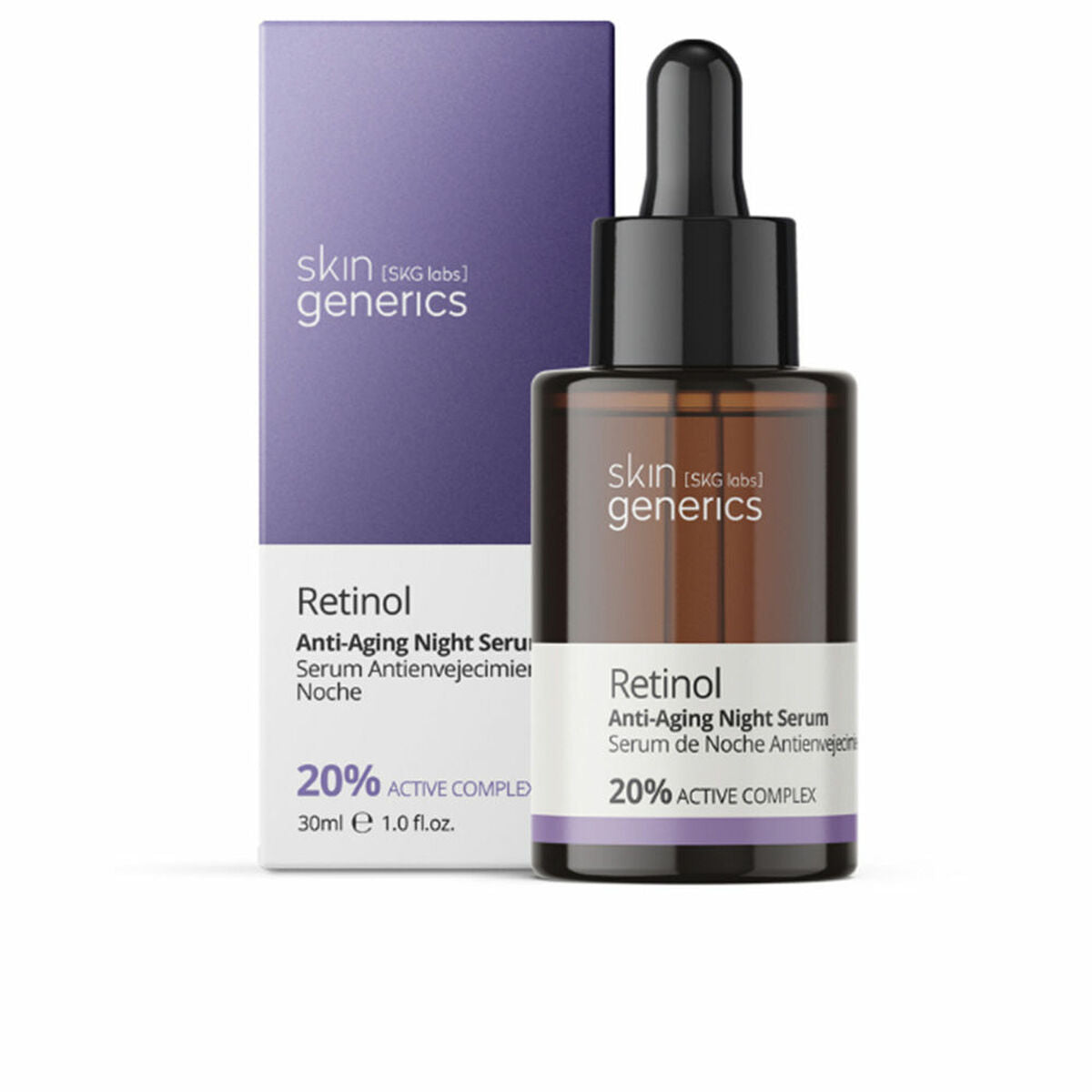 Anti - Aging Serum Nacht Skin Generics Retinol 30 ml Retinol - Schoonheid, Huidverzorging - Skin Generics
