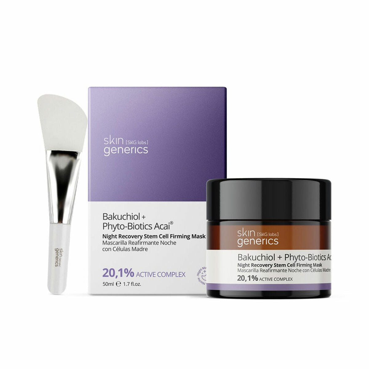 Hydrateren Nachtmasker Skin Generics Bakuchiol+ Phyto-Biotics Acai 50 ml