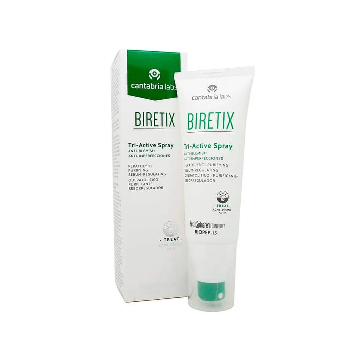 Anti Donkere Vlekken Behandeling BIRETIX Tri-Active Spray 100 ml Anti-Imperfecties