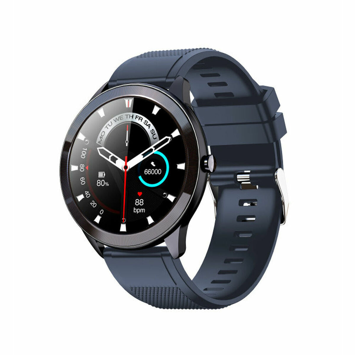 Smartwatch LEOTEC LESW32B Blauw Zwart 1,28" 200 mAh