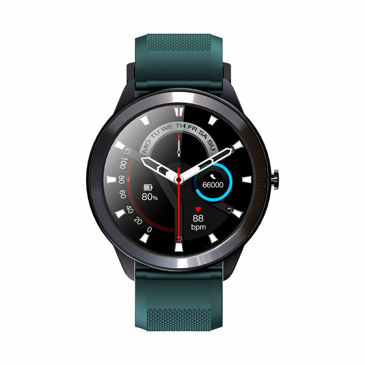 Smartwatch LEOTEC LESW32V Zwart Groen 1,28" 200 mAh - Elektronica - LEOTEC