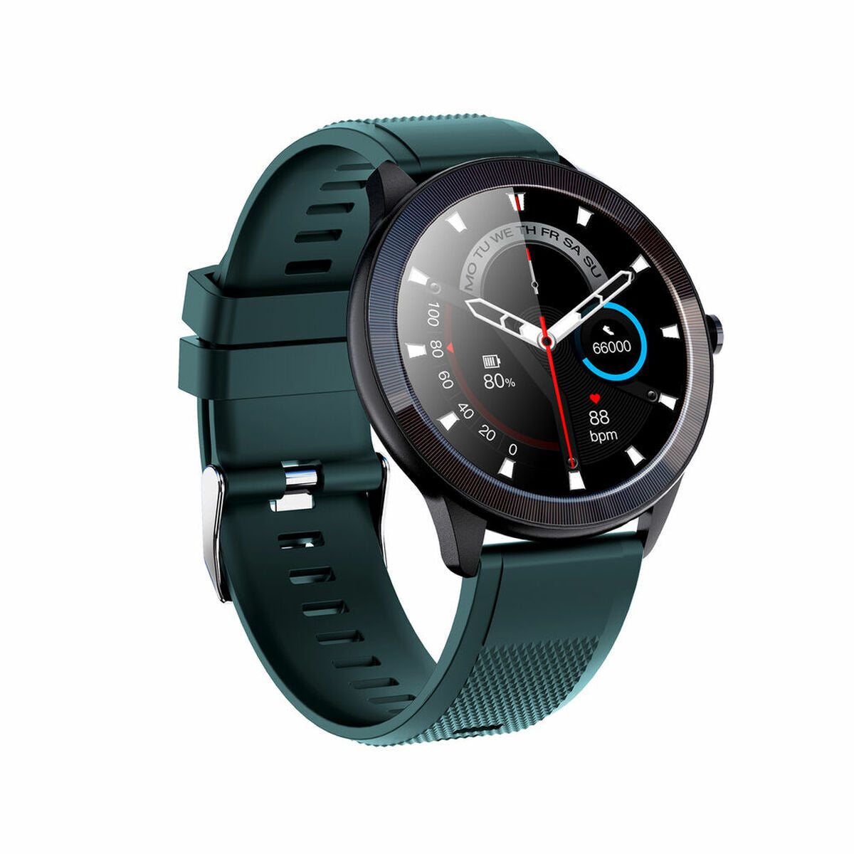 Smartwatch LEOTEC LESW32V Zwart Groen 1,28" 200 mAh - Elektronica - LEOTEC