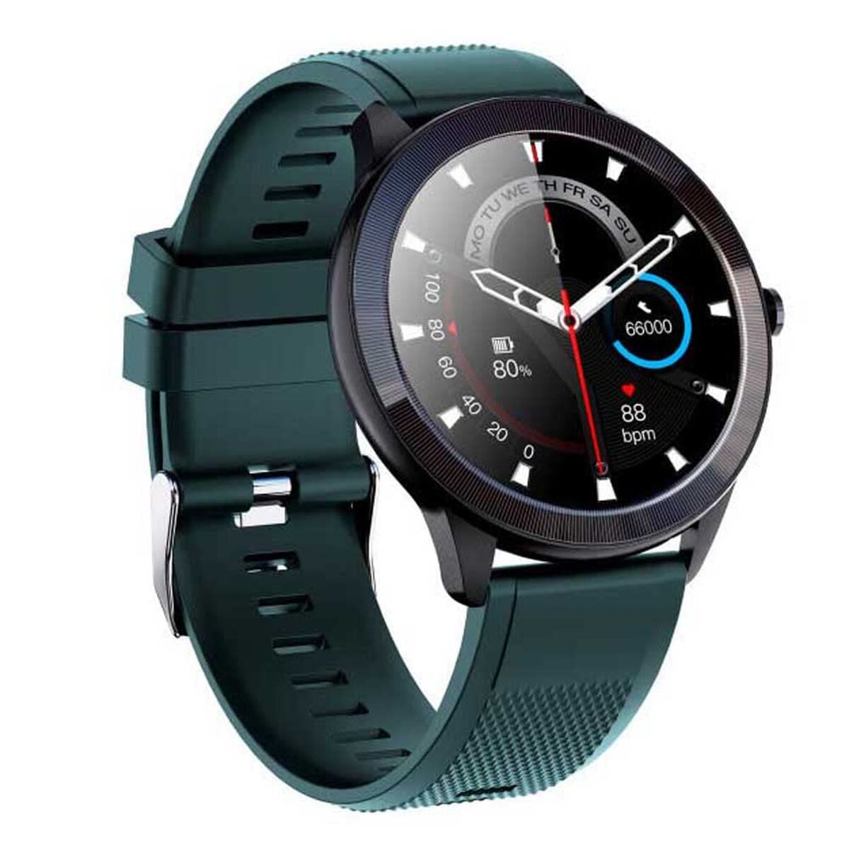 Smartwatch LEOTEC LESW32V Zwart Groen 1,28" 200 mAh - Elektronica - LEOTEC