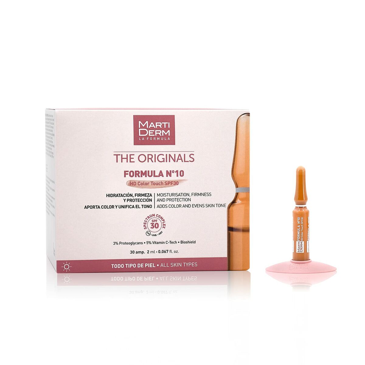 Gezichtscrème Martiderm THE ORIGINALS Spf 30 2 ml